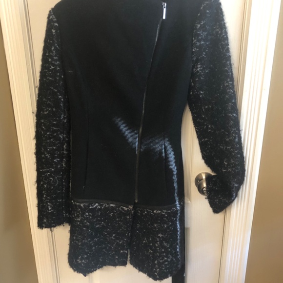 Multi Look Business Casual Wool Blend Medium Classic Coat - Picture 3 of 10